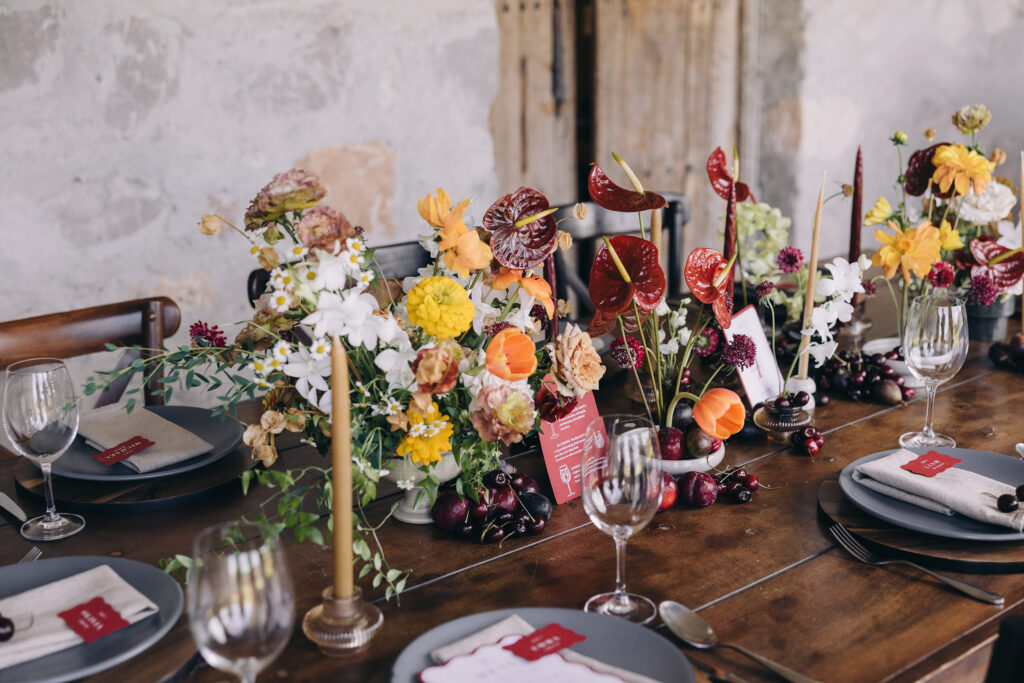 Luxury wedding guest experience in Tuscany vineyard celebration