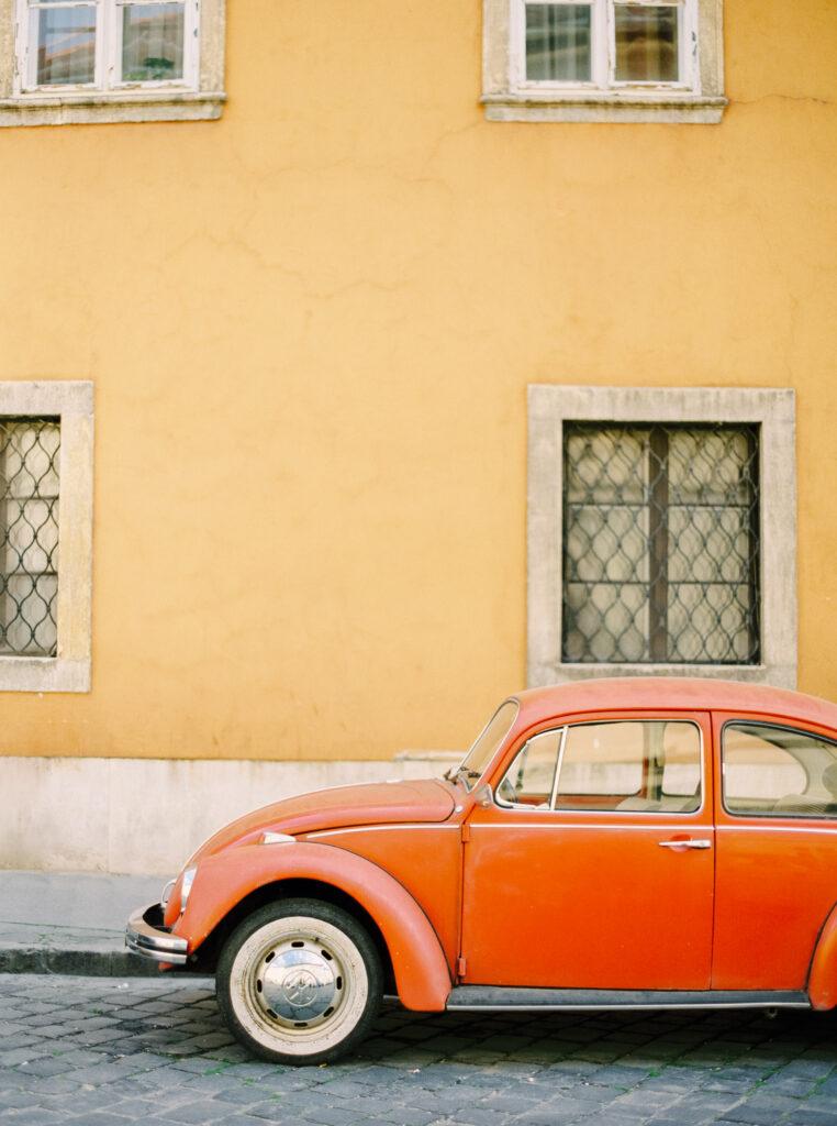 Tuscany elopement transportation Italian vehicles